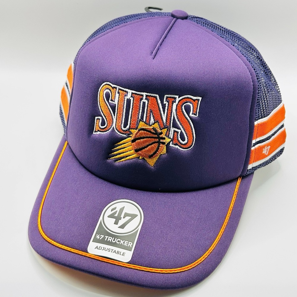 Phoenix Suns '47 Brand Sideband Foam Trucker Hat Cap Snapback Adjustable NBA